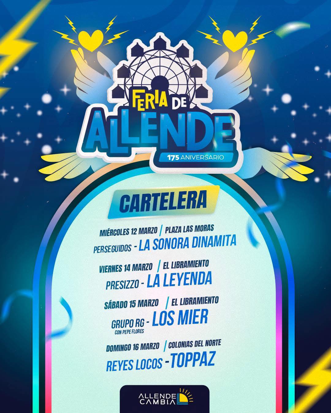 Elenco Feria de Allende NL 2025