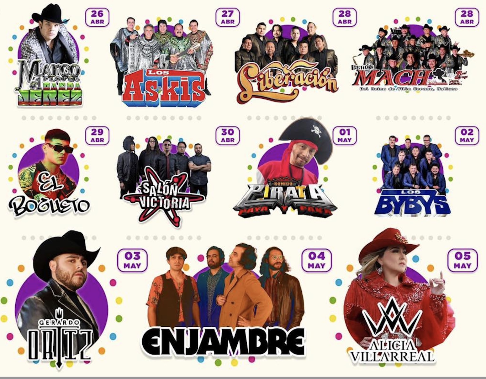 Cartelera Feria Regional Tecamac 2024