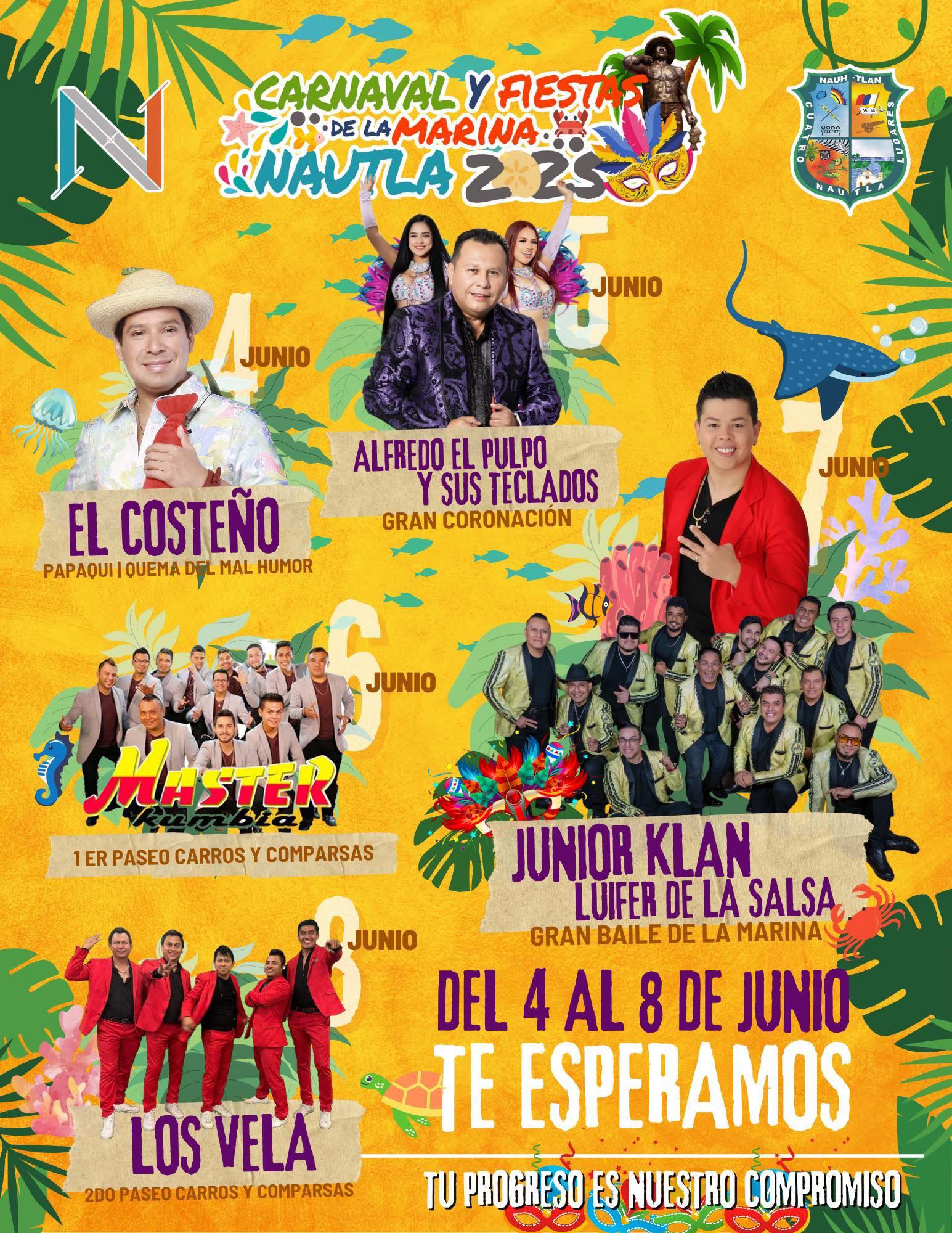 Carnaval y Fiestas de la Marina Nautla 2025