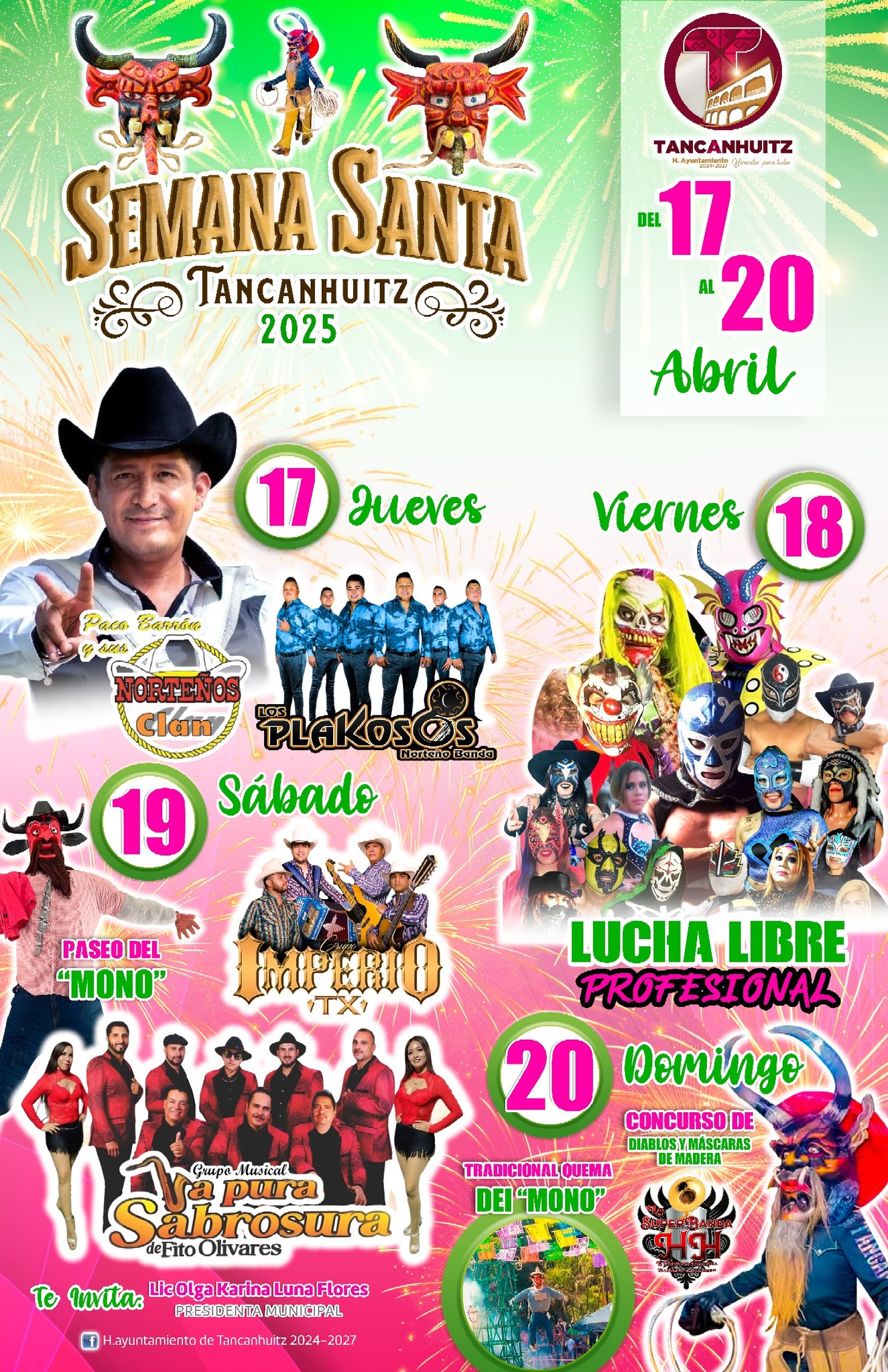 Elenco Semana Santa Tancanhuitz 2025