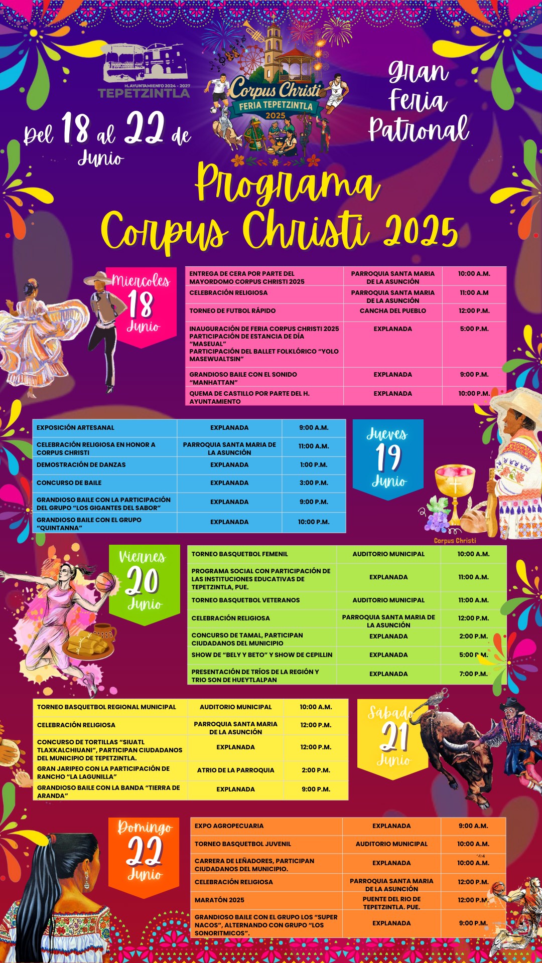 Programa Feria Tepetzintla 2025