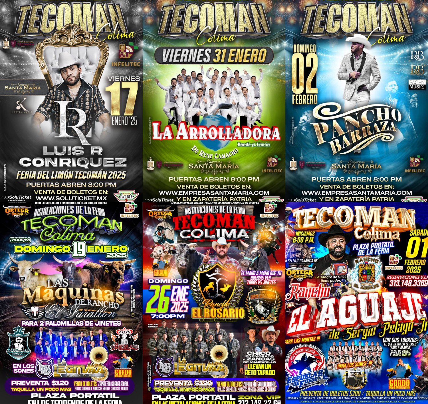 Cartelera estelar Feria del Limón Tecomán 2025