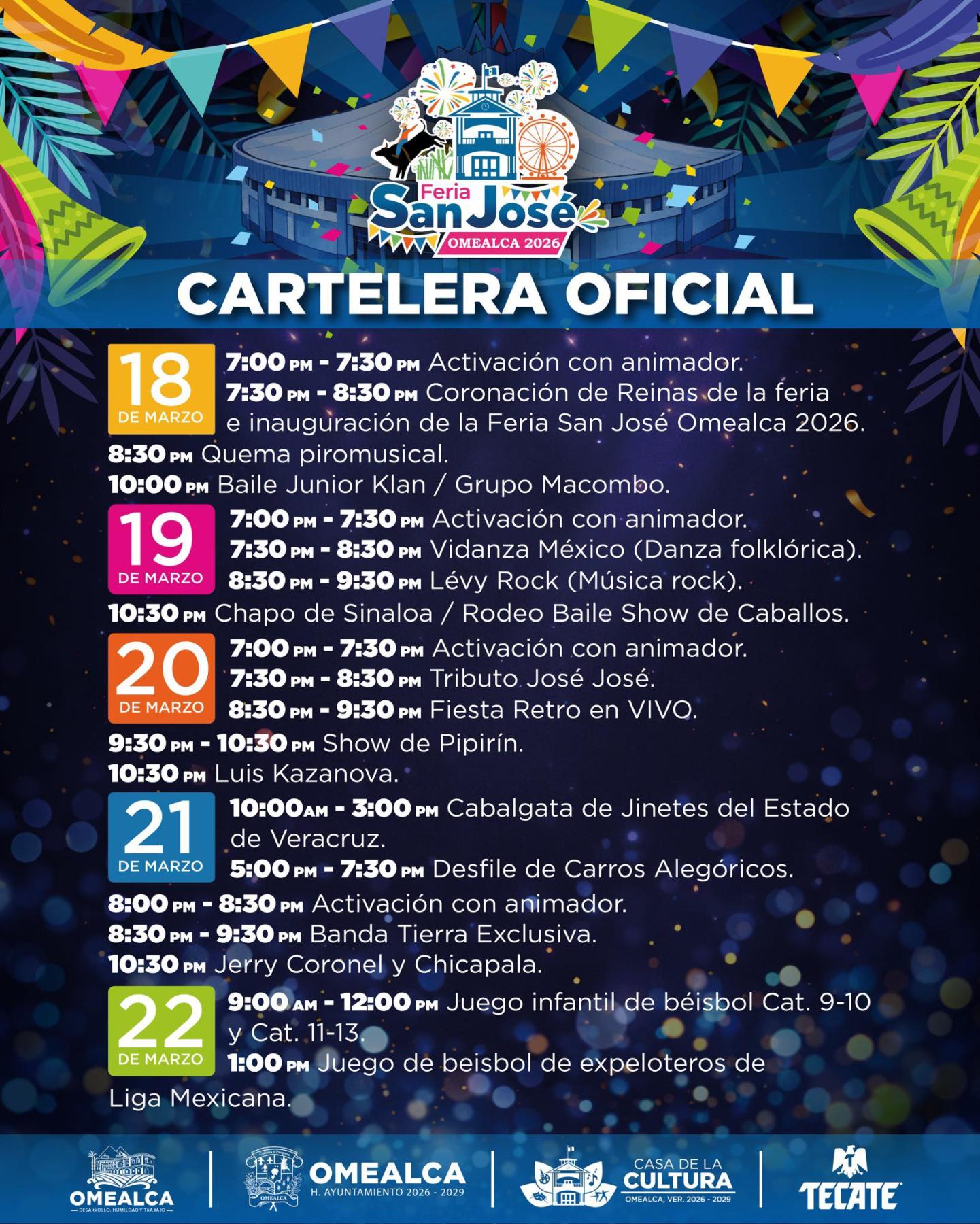 Programa Feria San José Omealca 2026