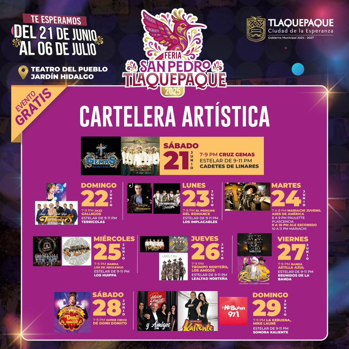 Programa Feria de San Pedro Tlaquepaque 2025