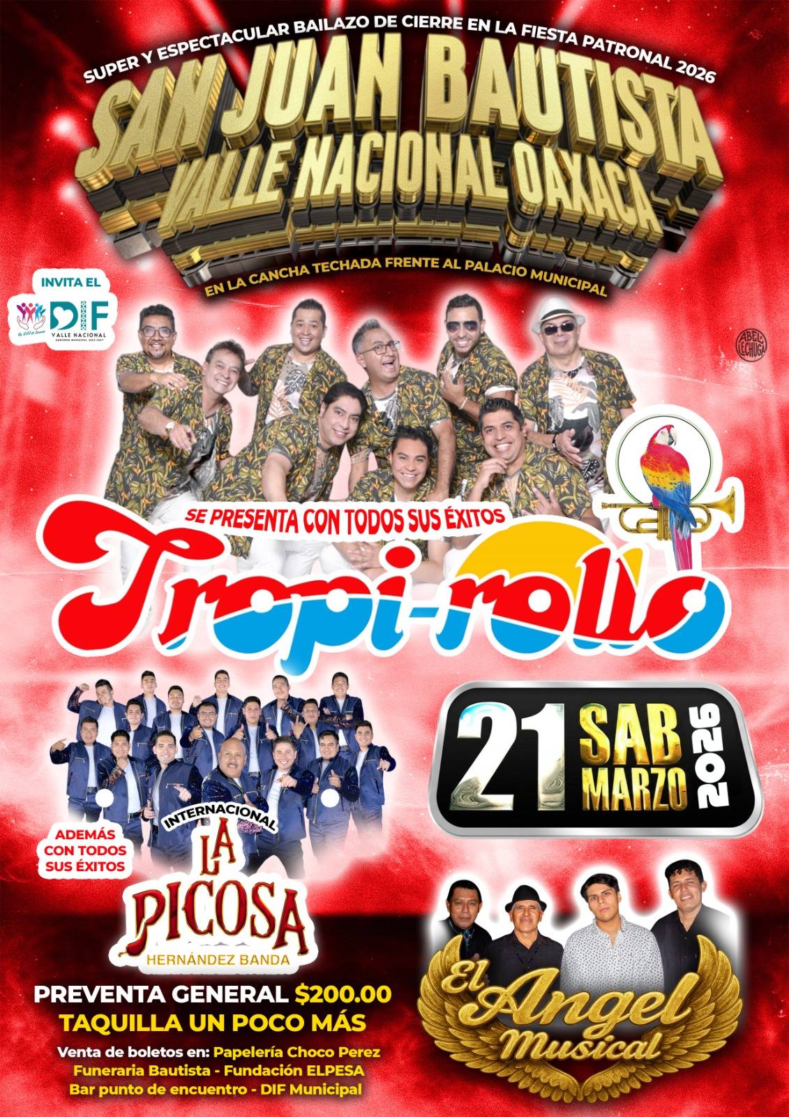 Cartelera Feria Anual Valle Nacional 2026  .