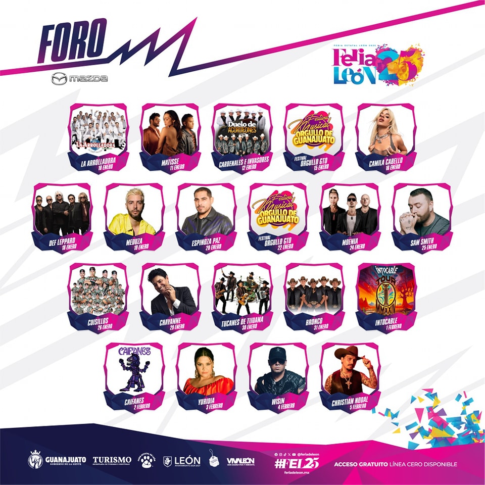 Cartelera Teatro del Pueblo Feria de León 2025