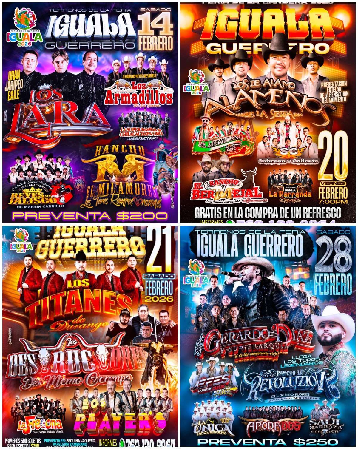 Jaripeos Feria de la Bandera Iguala 2026