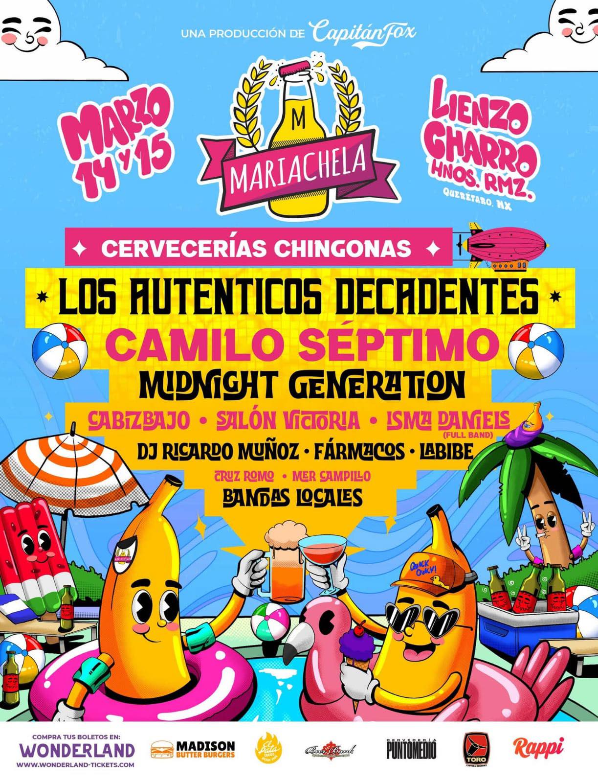 Line up Mariachela Querétaro 2026