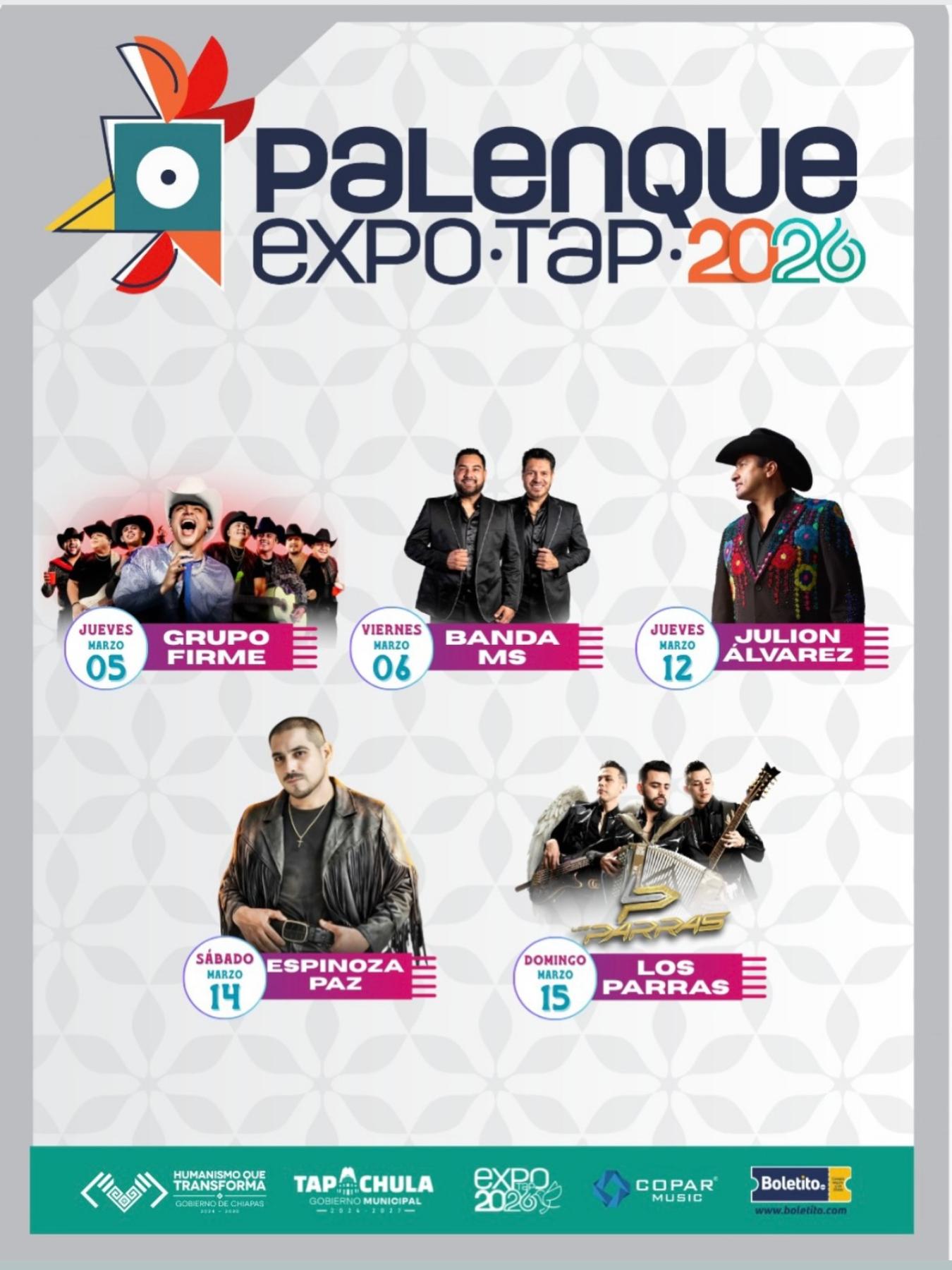 Elenco Palenque Tapachula 2026