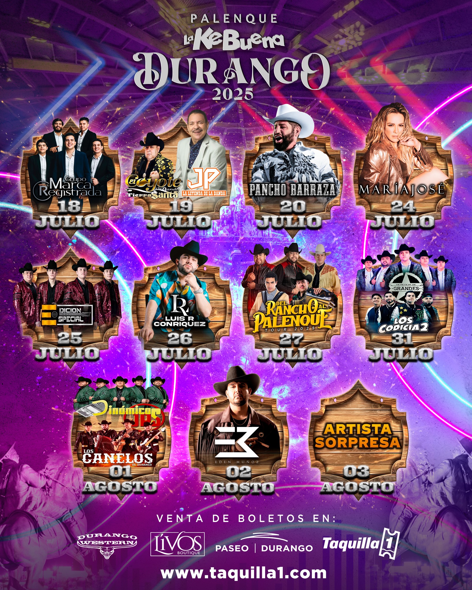 Palenque Feria Nacional Francisco Villa Durango 2025