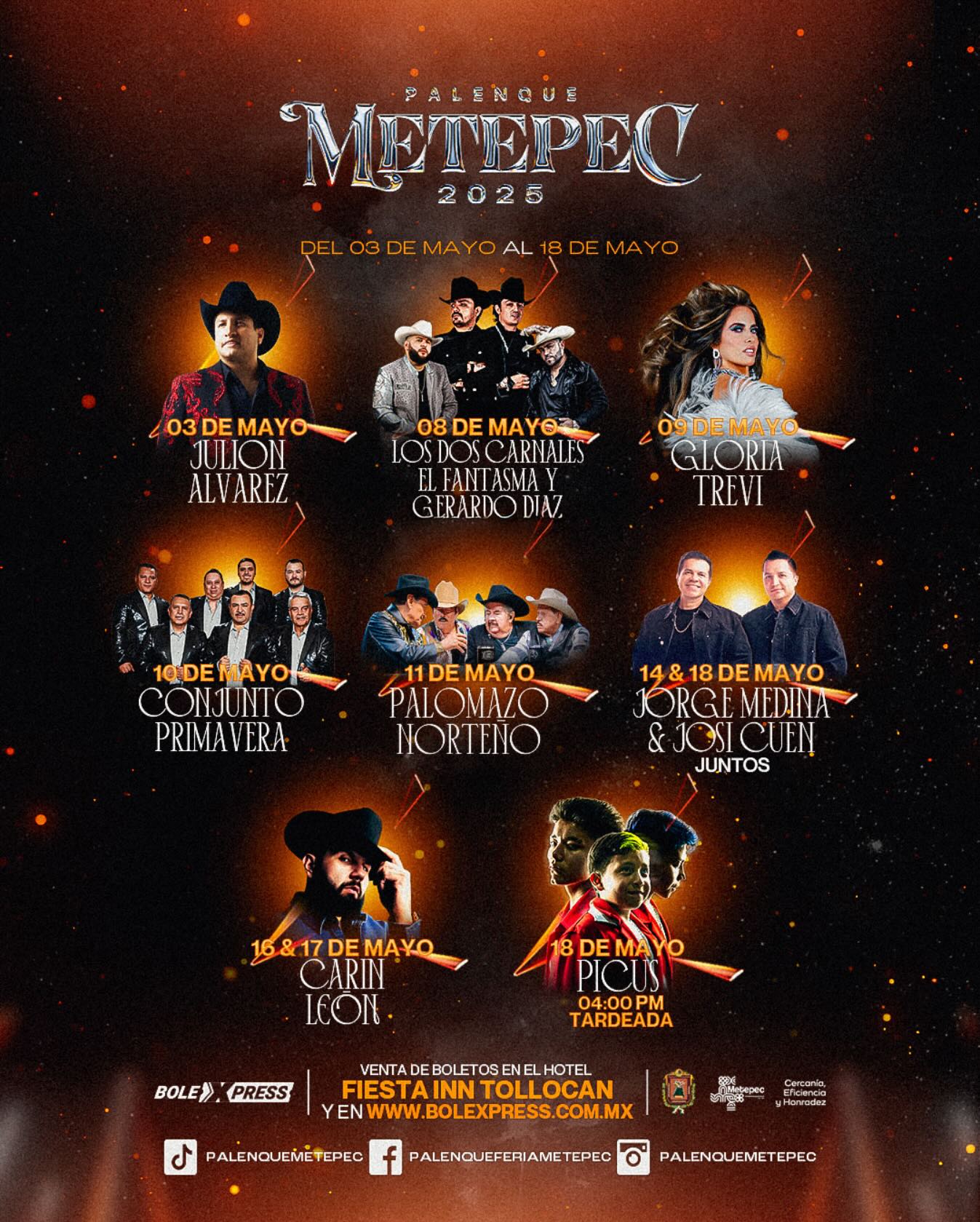 Palenque Feria San Isidro Metepec 2025