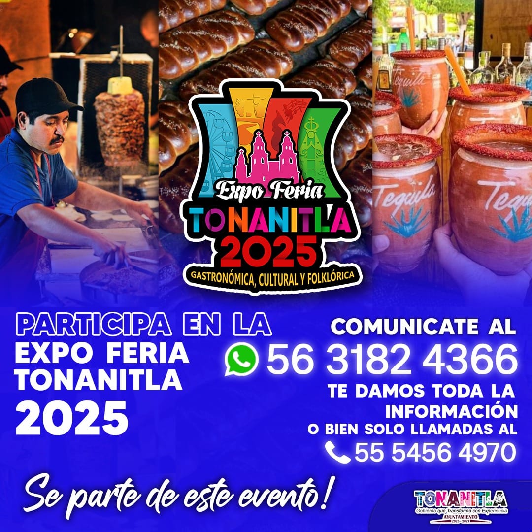 Participa en la Expo Feria Tonanitla 2025
