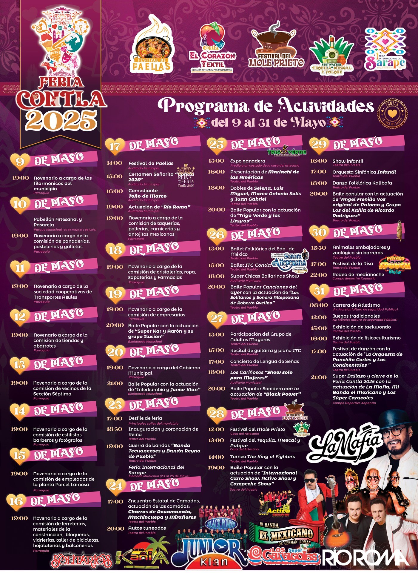 Programa Feria Contla de Juan Cuamatzi 2025