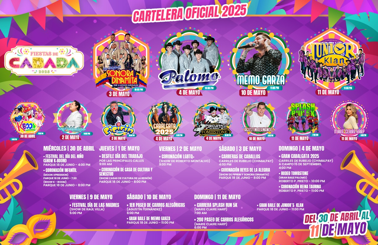 Programa de las Fiestas de Cabada 2025