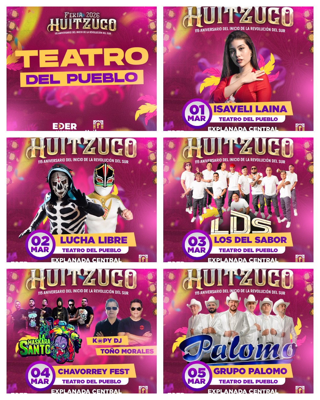 Teatro del Pueblo Expo Feria Huitzuco 2026