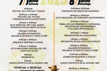 Festival del Río Tezontepec de Aldama 2025