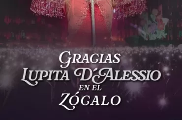 Lupita D'Alessio en el Zócalo CDMX, Mayo 2025