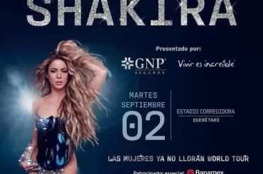Shakira en el Estadio Corregidora, Queretaro, Septiembre 2025