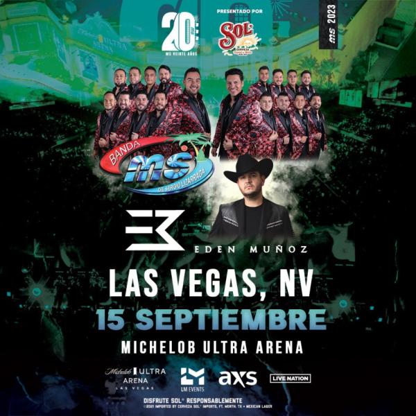 Banda MS y Eden Muñoz en Las Vegas, Nevada, Septiembre 2023 DÓNDE HAY