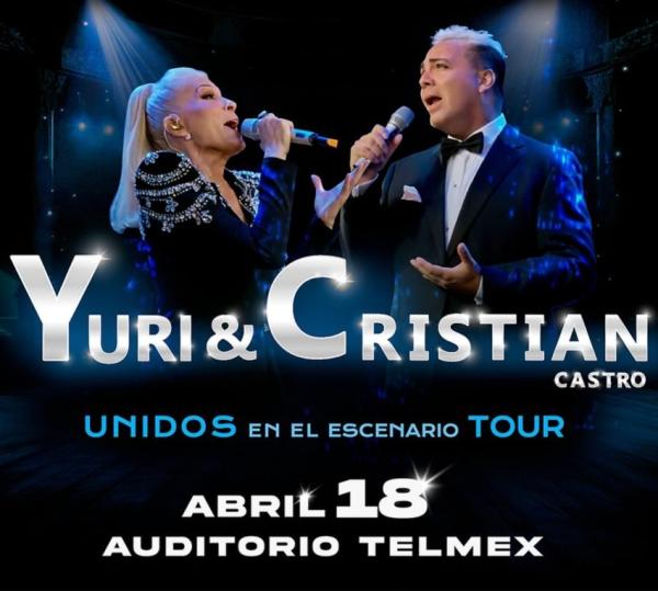 Yuri y Cristian Castro: Unidos Tour 2024 en el Auditorio Telmex, abril 2024