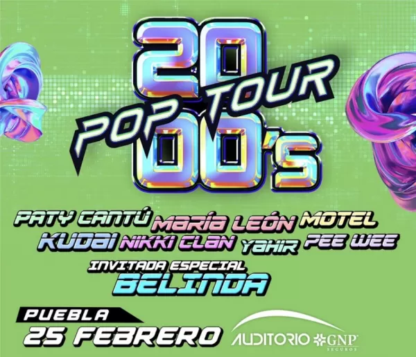 2000's Pop Tour en el Auditorio GNP de Puebla, Febrero 2023 2000's Pop Tour en el Auditorio GNP de Puebla, Febrero 2023