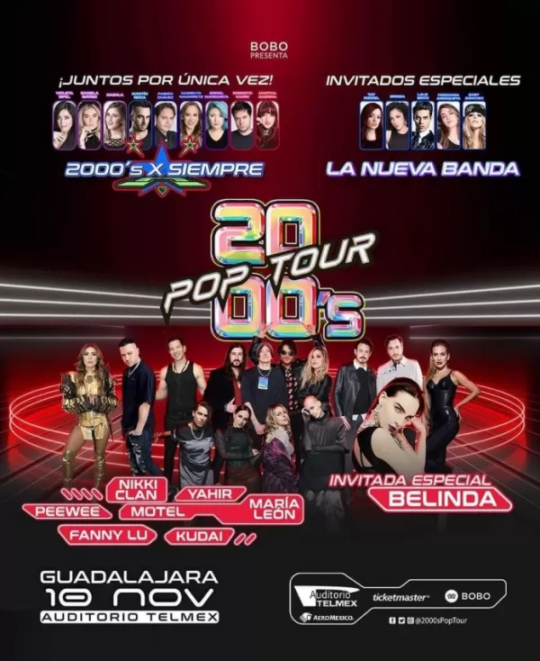 2000's Pop Tour en el Auditorio Telmex de Guadalajara, Noviembre 2023