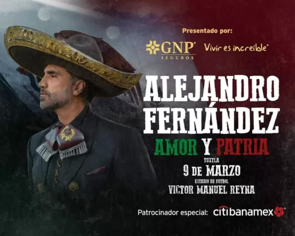 Alejandro Fernández en Tuxtla Gutiérrez, Chiapas, Marzo 2024