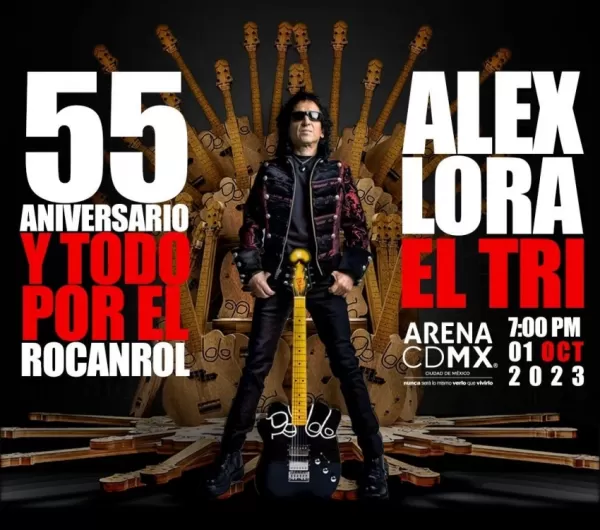Alex Lora y El Tri en la Arena Ciudad de México, Octubre 2023