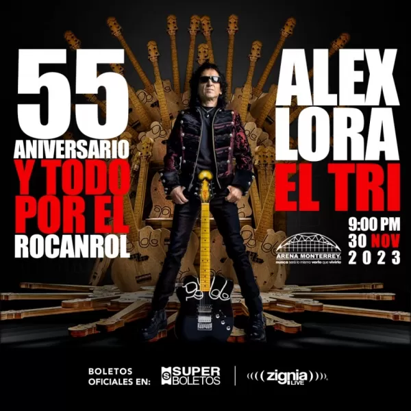 Alex Lora y El Tri en la Arena Monterrey, Noviembre 2023