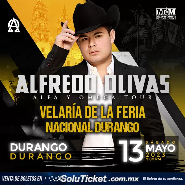 Alfredo Olivas en la Velaria FENADU, Durango, Mayo 2023 Alfredo Olivas en la Velaria FENADU, Durango, Mayo 2023