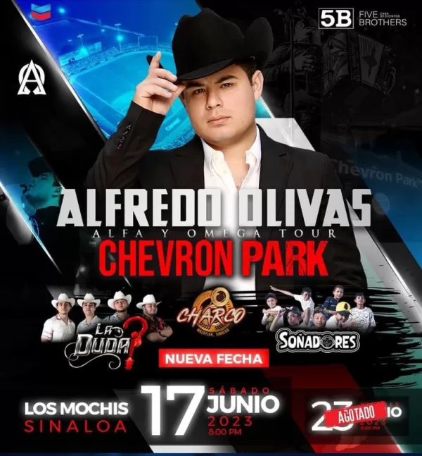 Alfredo Olivas en Los Mochis, Sinaloa, Junio 2023 Alfredo Olivas en Los Mochis, Sinaloa, Junio 2023