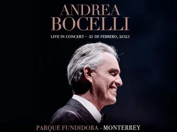 Andrea Bocelli en el Parque Fundidora de Monterrey, Febrero 2023 Andrea Bocelli en el Parque Fundidora de Monterrey, Febrero 2023