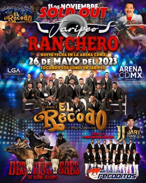 Banda El Recodo, Los Recoditos y Los Destructores en Arena CDMX, Mayo 2023 Banda El Recodo, Los Recoditos y Los Destructores en Arena CDMX, Mayo 2023
