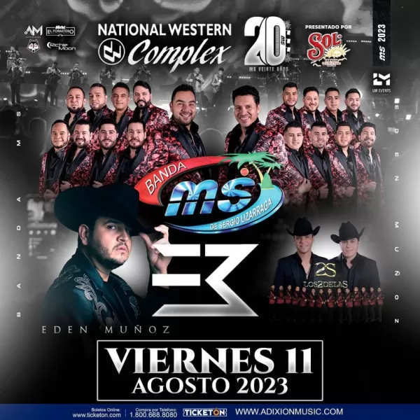 Banda MS y Eden Muñoz en Denver, Colorado, Agosto 2023