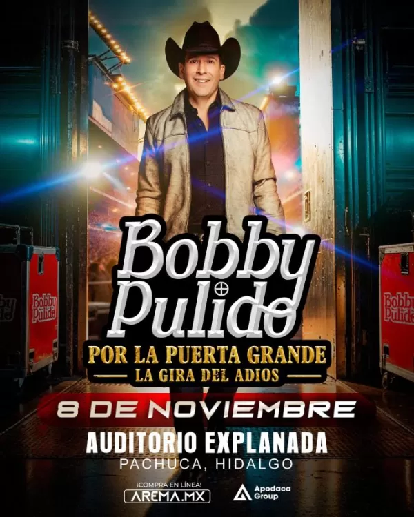 Bobby Pulido en el Auditorio Explanada Pachuca, Noviembre 2025