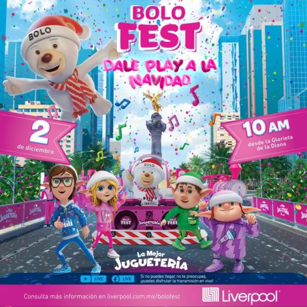 Bolo Fest 2023: horarios y ruta del desfile navideño de Liverpool en CDMX