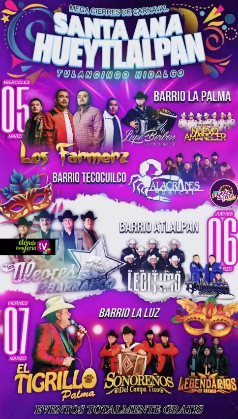 Carnaval Santa Ana Hueytlalpan 2025