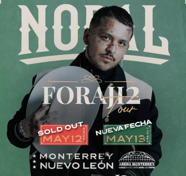 Christian Nodal en la Arena Monterrey, Mayo 2023