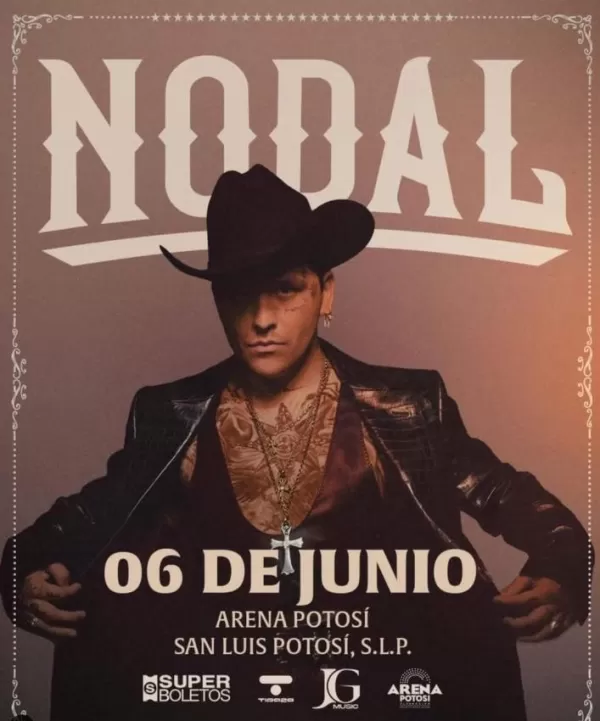 Christian Nodal en la Arena Potosí, Junio 2025