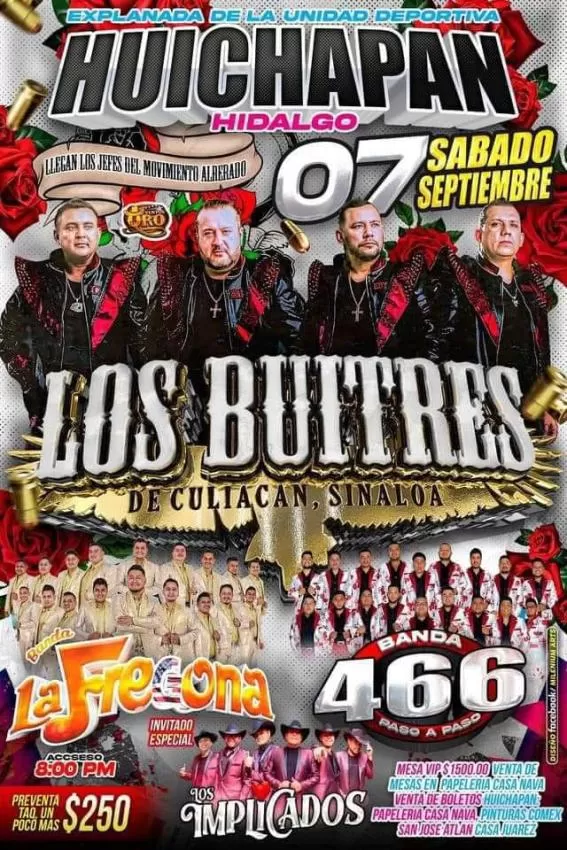 Los Buitres en Huichapan, Hidalgo, septiembre 2024