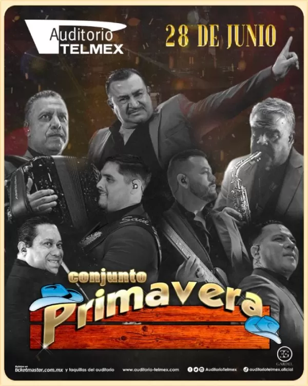 Conjunto Primavera en el Auditorio Telmex Guadalajara, Junio 2025