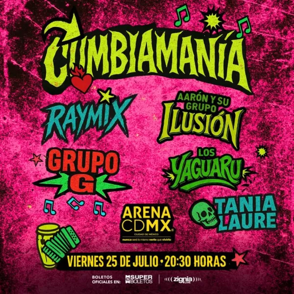 Cumbiamanía en la Arena CDMX 2025