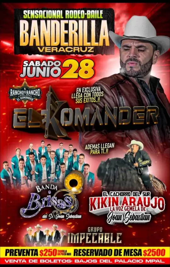 El Komander en Banderilla, Veracruz, Junio 2025