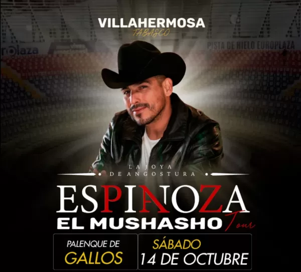 Espinoza Paz en el Palenque de Villahermosa, Tabasco, Octubre 2023