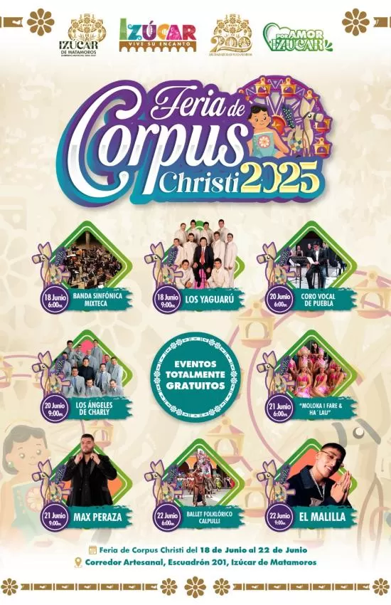 Feria de Corpus Christi Izúcar de Matamoros 2025