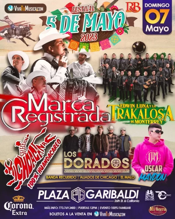 Festival 5 de Mayo 2023, Plaza Garibaldi, Chicago, IL Festival 5 de Mayo 2023, Plaza Garibaldi, Chicago, IL