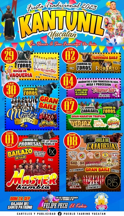 Fiesta Tradicional de San Francisco, Kantunil 2023