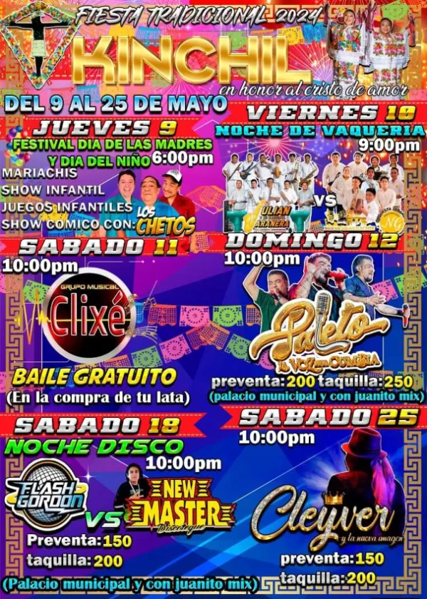 Fiesta Tradicional Kinchil 2024