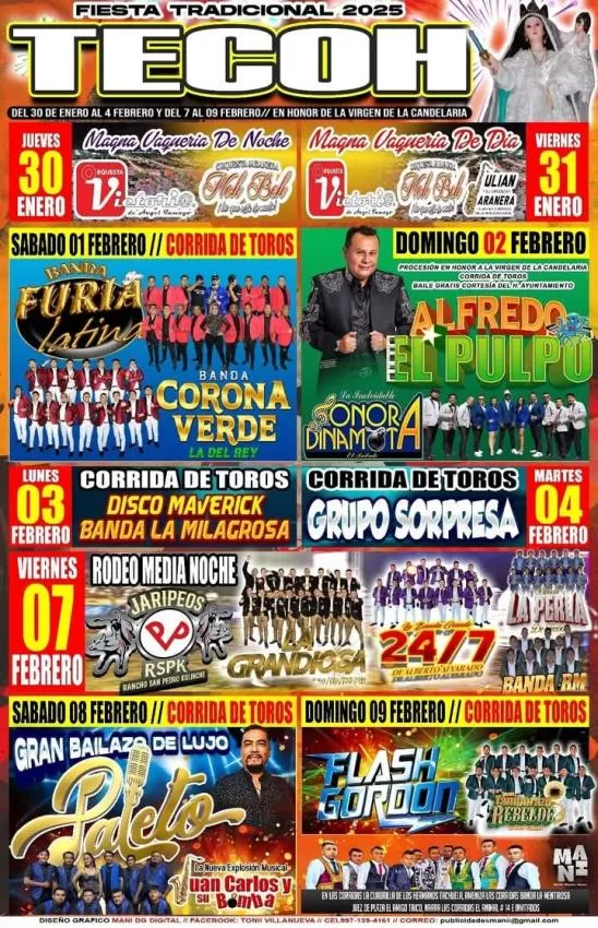 Fiesta Tradicional La Villa de Tecoh 2025