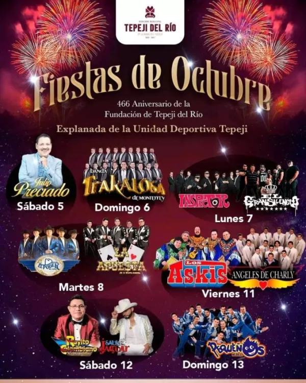 Fiestas de Octubre Tepeji 2024